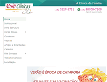 Tablet Screenshot of multicli.com.br